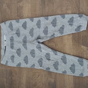 H&M grey cotton knit cloud leggings